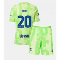 Camisa de Futebol Barcelona Dani Olmo #20 Equipamento Alternativo Infantil 2024-25 Manga Curta (+ Calças curtas)